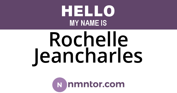 Rochelle Jeancharles