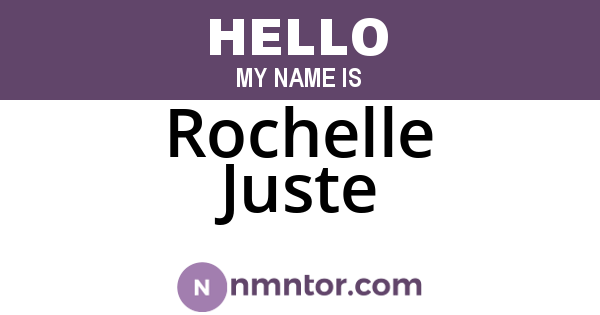 Rochelle Juste