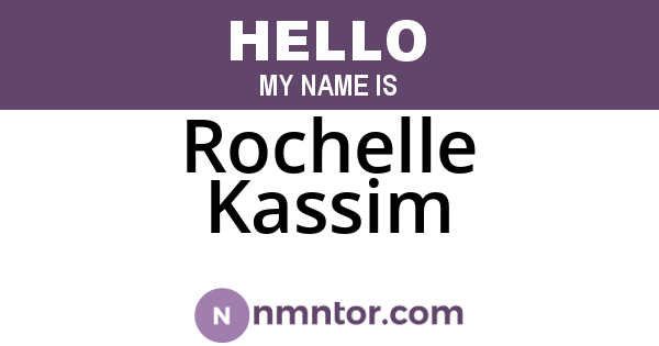 Rochelle Kassim