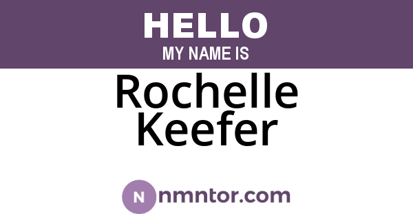 Rochelle Keefer