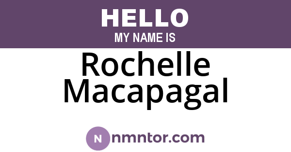 Rochelle Macapagal