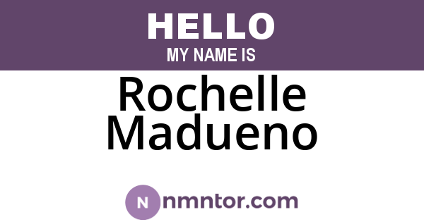 Rochelle Madueno