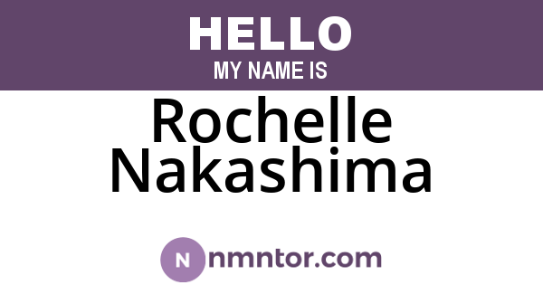Rochelle Nakashima
