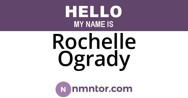 Rochelle Ogrady