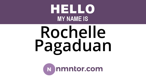 Rochelle Pagaduan
