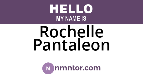 Rochelle Pantaleon