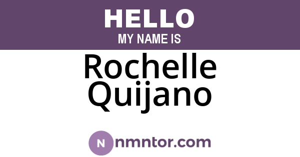 Rochelle Quijano