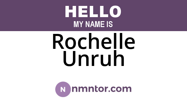 Rochelle Unruh