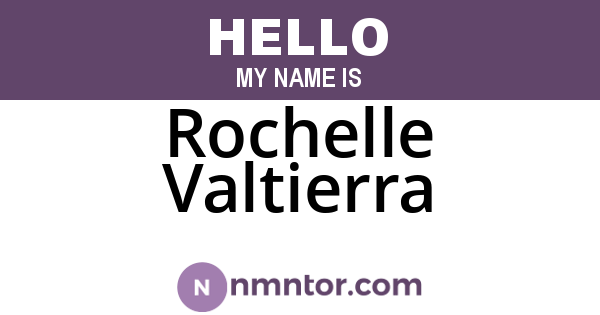 Rochelle Valtierra