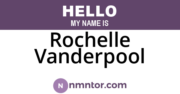 Rochelle Vanderpool