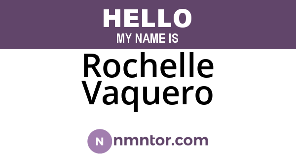 Rochelle Vaquero
