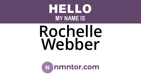 Rochelle Webber