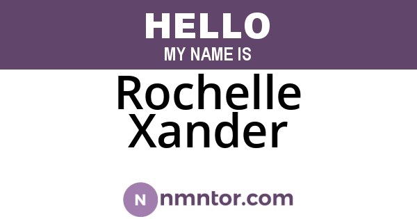 Rochelle Xander