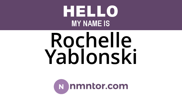 Rochelle Yablonski