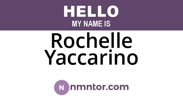 Rochelle Yaccarino