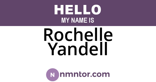 Rochelle Yandell
