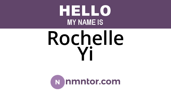 Rochelle Yi