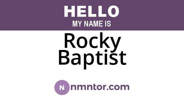 Rocky Baptist