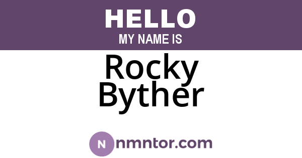 Rocky Byther
