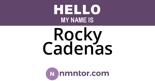Rocky Cadenas