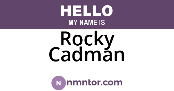 Rocky Cadman