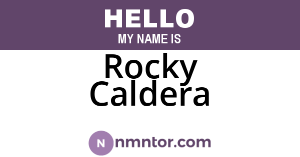 Rocky Caldera
