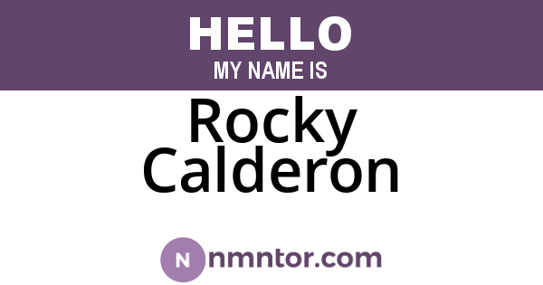 Rocky Calderon