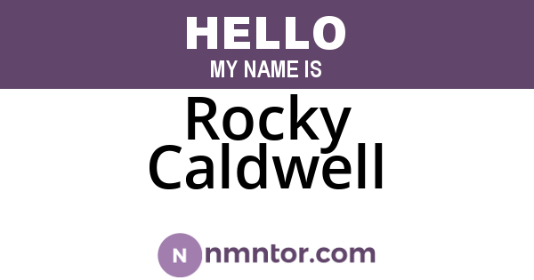 Rocky Caldwell