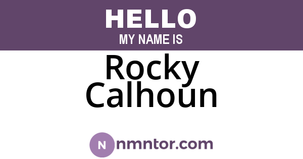 Rocky Calhoun