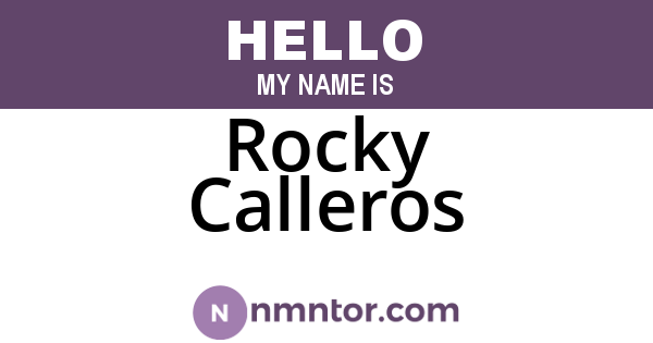 Rocky Calleros
