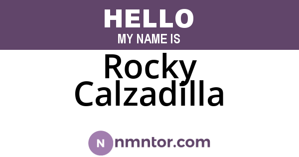 Rocky Calzadilla