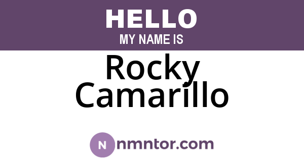 Rocky Camarillo