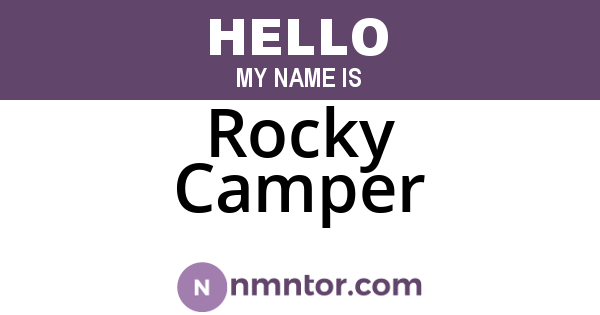 Rocky Camper