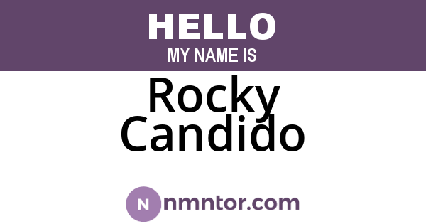 Rocky Candido