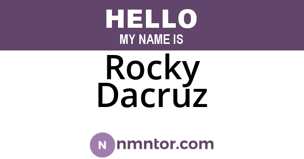 Rocky Dacruz