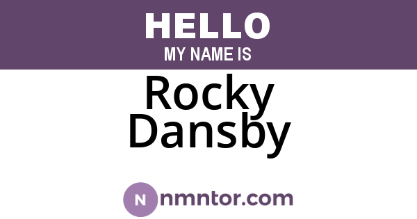 Rocky Dansby