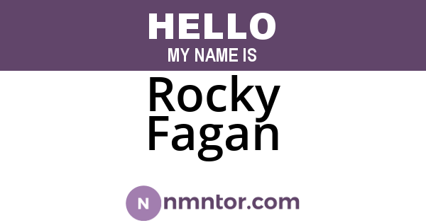 Rocky Fagan