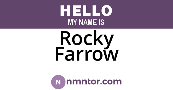 Rocky Farrow