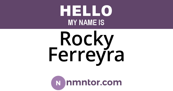 Rocky Ferreyra