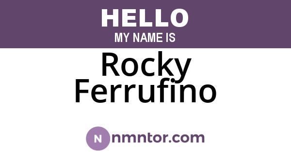 Rocky Ferrufino