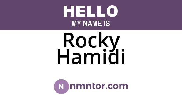 Rocky Hamidi