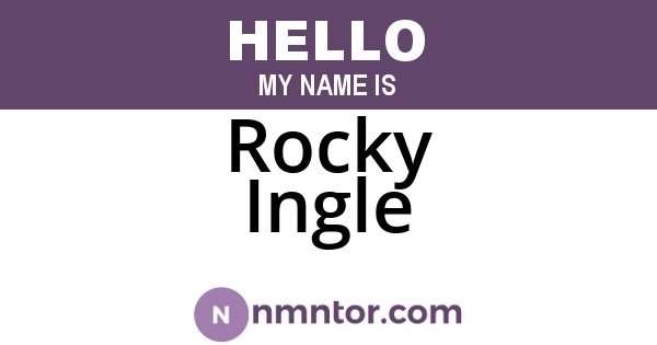Rocky Ingle