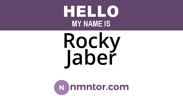 Rocky Jaber