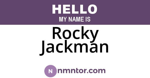Rocky Jackman