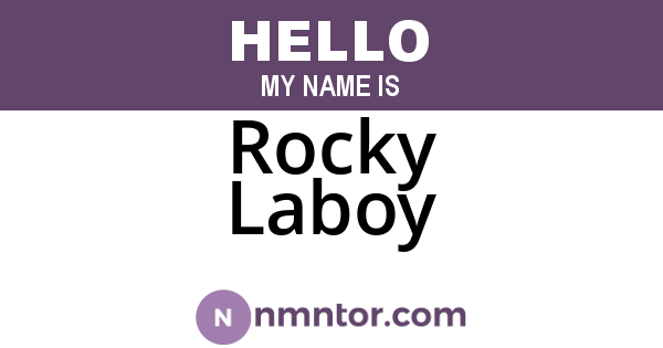 Rocky Laboy
