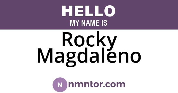 Rocky Magdaleno