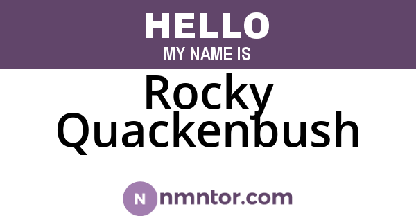 Rocky Quackenbush