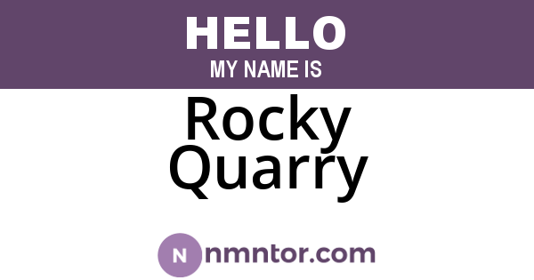 Rocky Quarry