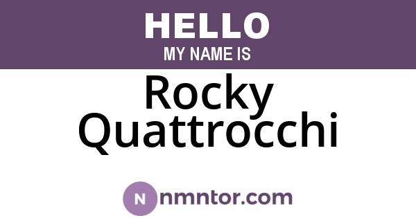 Rocky Quattrocchi