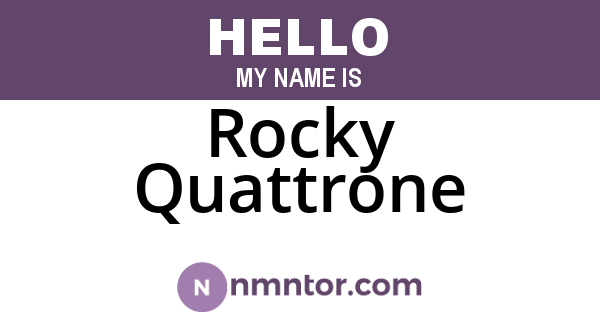 Rocky Quattrone